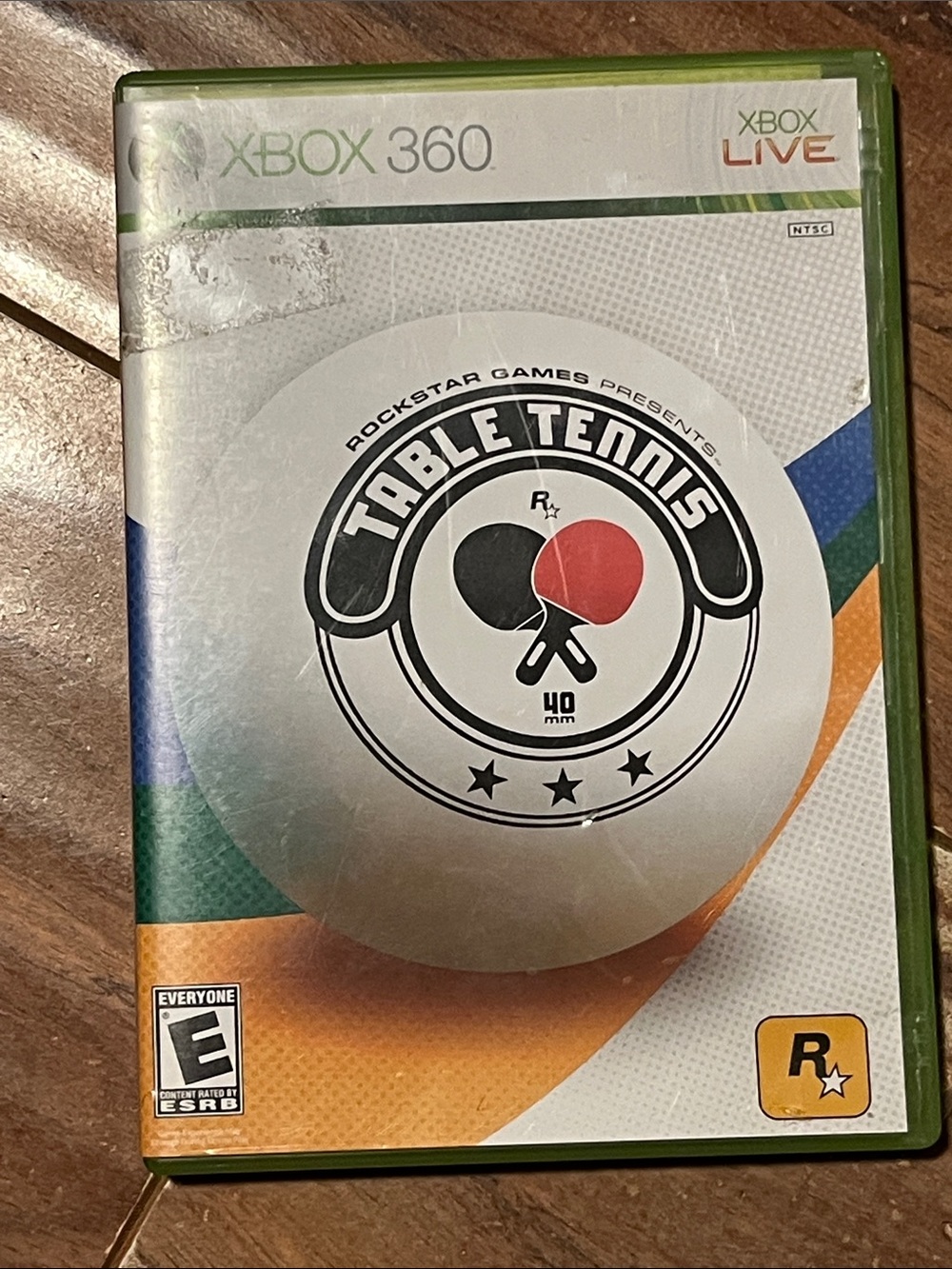 Rockstar Table Tennis (Xbox 360) - White & Red Cover